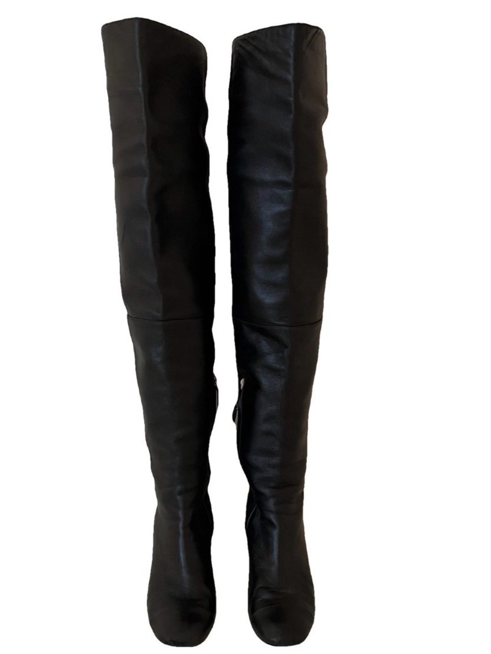 Chanel Over the Knee Black Boots Size 39.5